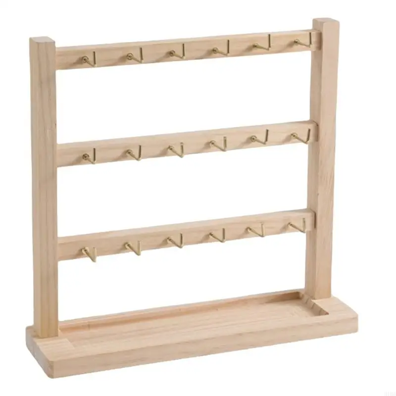 652F Compact Keychain Display Holder Space Efficient Keychain Display Stand Hodler Rack for Clutter Organization