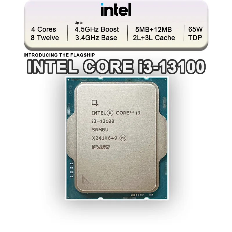 13th Generation 13th Gen Intel Core I3 13100 / I3 13100F
