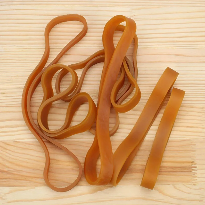 High-Elasticity Stretchable Yellow Rubber Bands, 15/30mm Width, 320mm~600mm Circumference