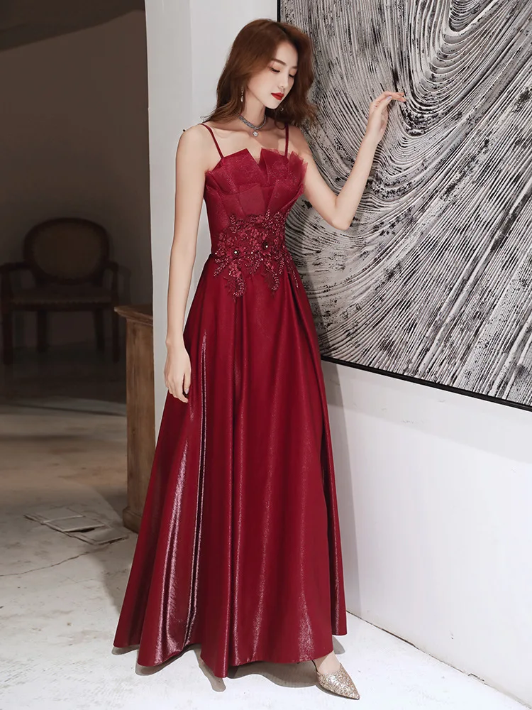 green emerald velvet dress Halter Wine Red Prom Dresses Long with Pocket long Vestido De Festido   Siaoryne