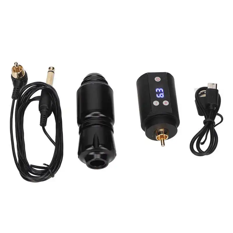 

Aluminum Alloy Tattoo Pen Machine with 1500mAh Wireless Tattoo Power Supply for Tattoo Artist