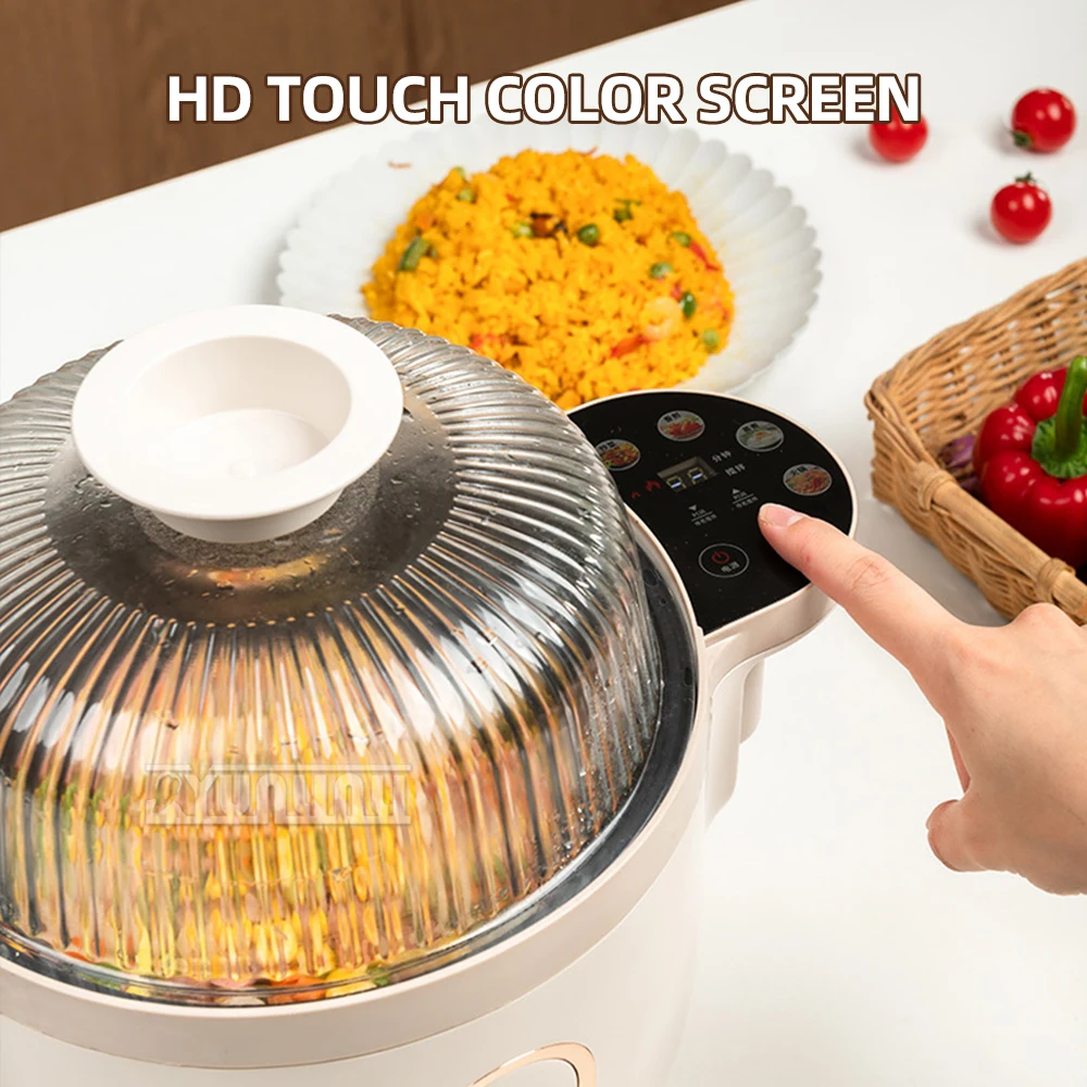 Household Automatic Cooking Machine Multifunctional Stir Fry Machine 1400W High-power Olla Multiusos Eléctrica 5