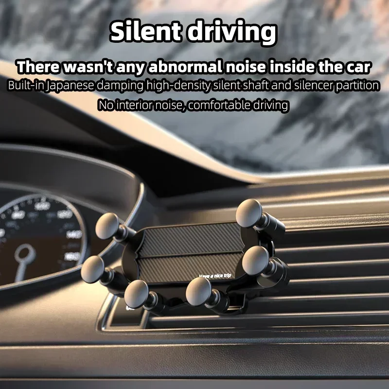 Universal Hands-Free Auto-Locking Car Vent Phone Holder