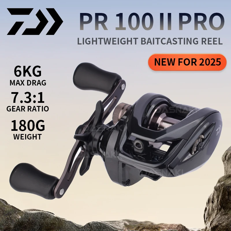 2025 DAIWA PR100 II PRO Baitcasting Fishing Reel 3+1BB 7.3:1Ratio