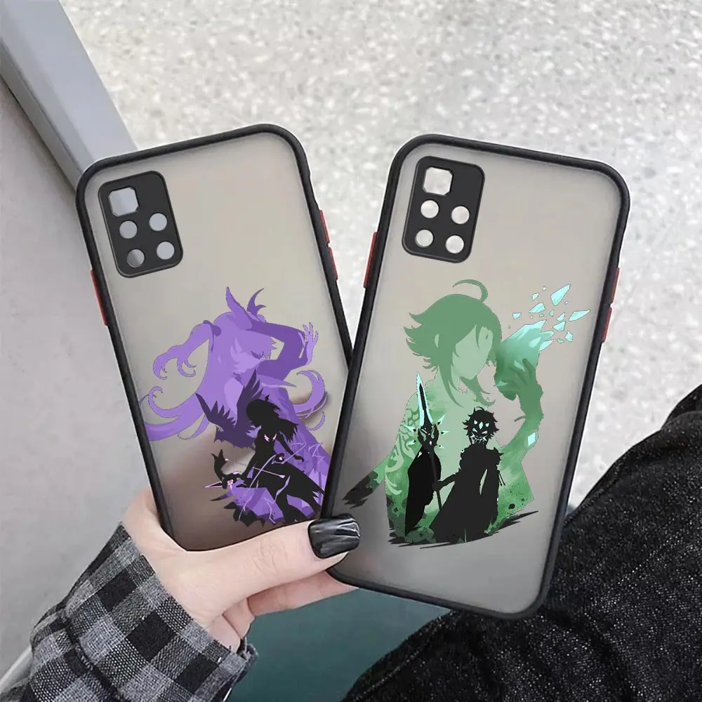 

Hot Game Genshin Impact Matte Clear Case For Redmi NOTE 12 11 11T 11S 10 10S 9 9S 9T 8 7 6 5 4 10X Pro Plus Max 5G Case Cover