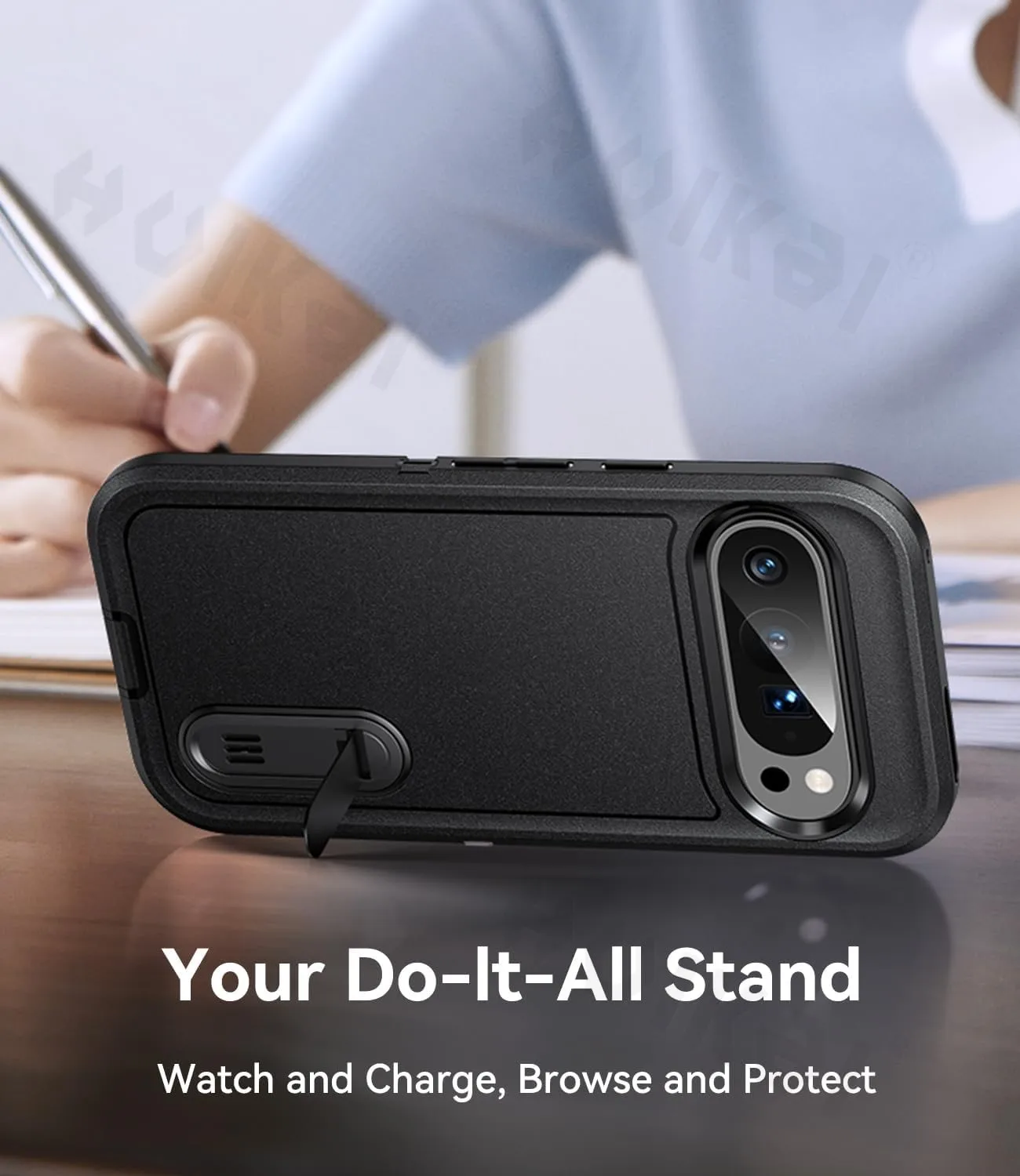 Ultimate Rugged Full Body Shockproof Case with Kickstand - Heavy Duty, Anti-Scratch Protection