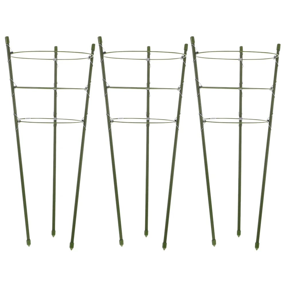 

Indoor and Outdoor Rose Wire Bracket Garden Trellis Plant Support Stake for Climbing Plants Vine Cages Trellises Ring Holder