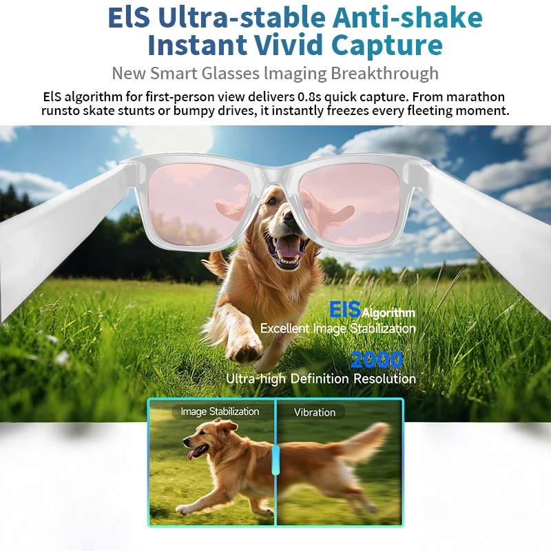 New 800W Camera AI Glasses Men Color-Changing Smart Translation Glasses Photo Video Recording Waterproof Call Smart Sunglasses