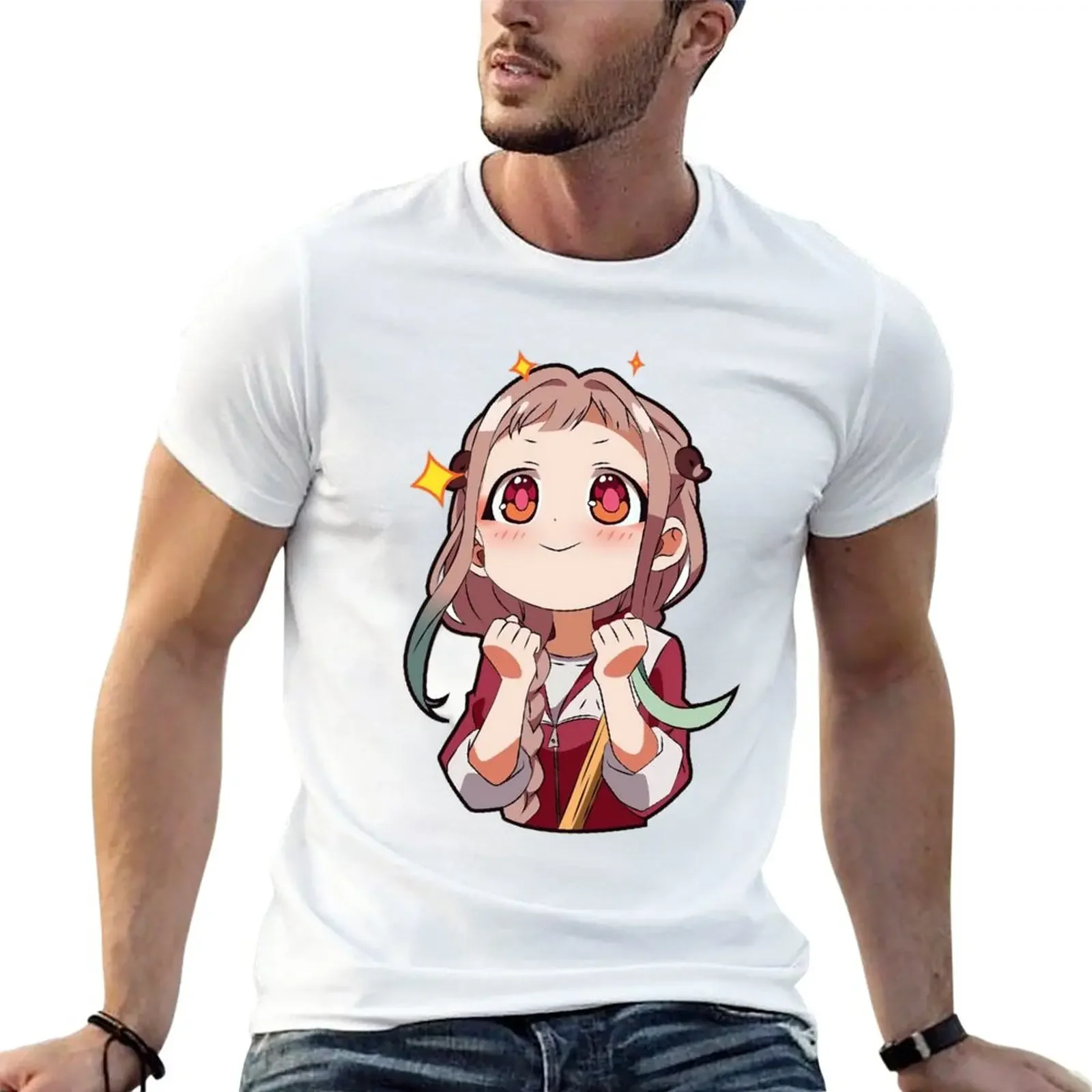 

Yashiro nene kun kawaii T-Shirt plain tops T-shirt men