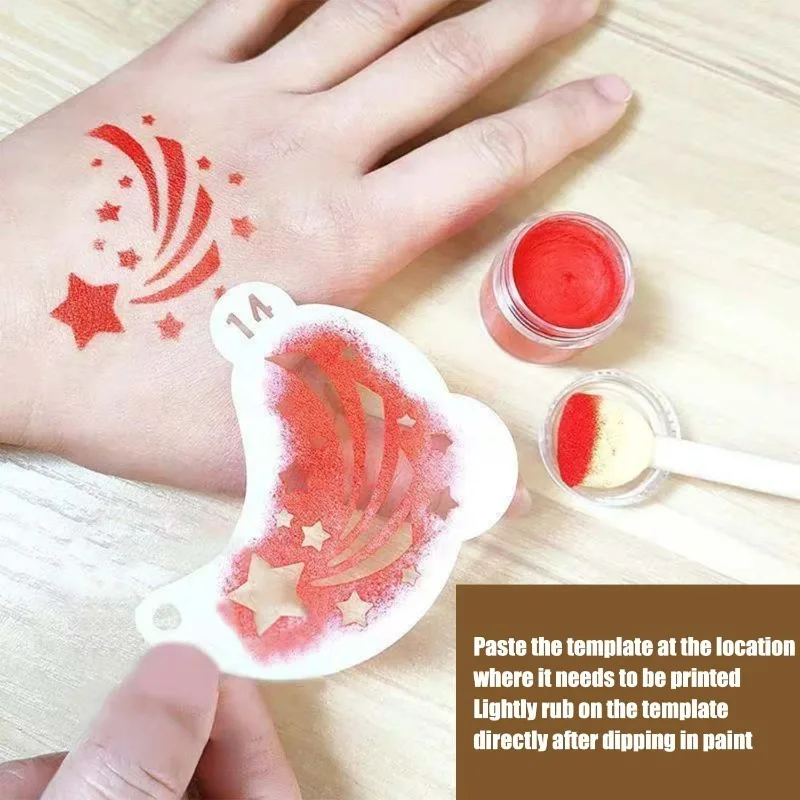 Reusable Plastic Face Painting Stencils for Kids
