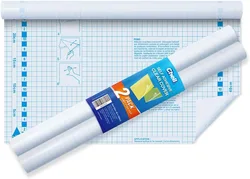 Transparent Self - Adhesive Book Cover Roll, 17.5 in x 5 ft - Durable Protective Film (2 Pack)