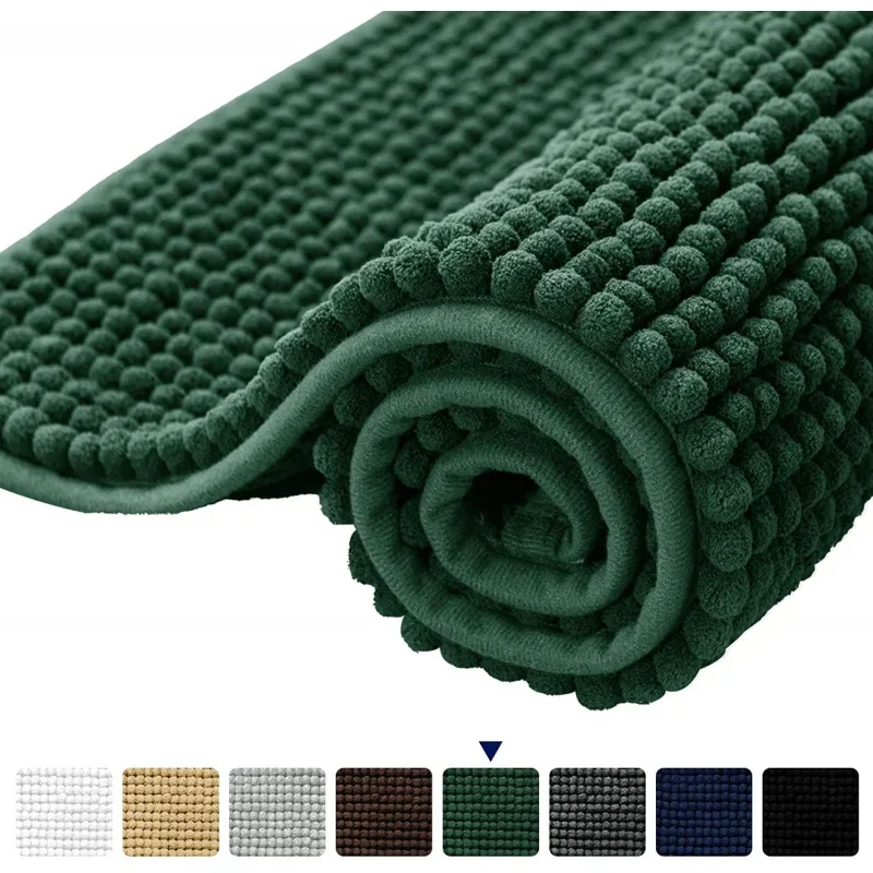 

Subrtex синельные коврики для ванной, мягкие Нескользящие Коврики для душа, поглощающие воду, 24x60 дюймов, Celadon