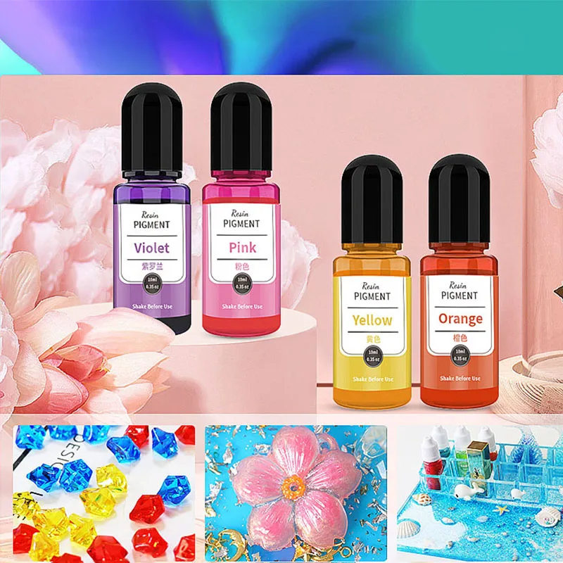 10ml Epoxy Resin Pigment 24 Colors For DIY Jewelry Making Accessories