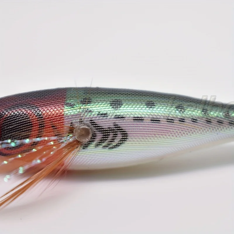 5pcs Glow-in-the-Dark Fishing 3D Eyes Realistic Shrimp, Squid, Octopus - Hard Bait Jig Lures With Hooks, Non-Toxic,_voghion.com