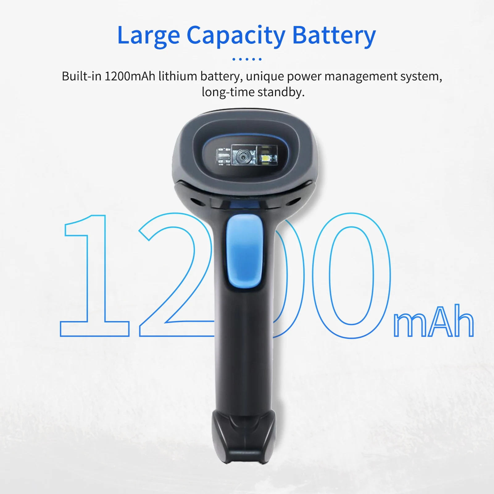 【Sale】Handheld Barcode Scanner 1D/2D/QR  Scanner 2.4G Wireless & USB Wired Bar Reader for Windows Mac Linux for Supermark