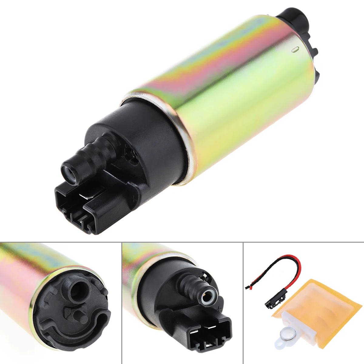 120L/H 0-100 psi High Pressure Car Electric Fuel Pump and Automobile Strainer Install Kits for TOYOTA / Ford / Nissan / Honda
