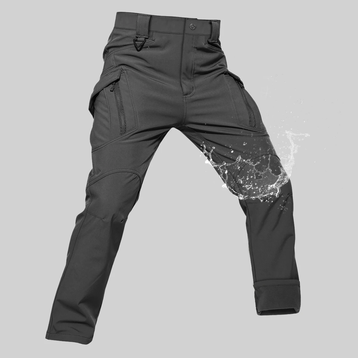 TACVASEN IX9 Winter Softshell Thermal Hiking Pants Work Pants Mens