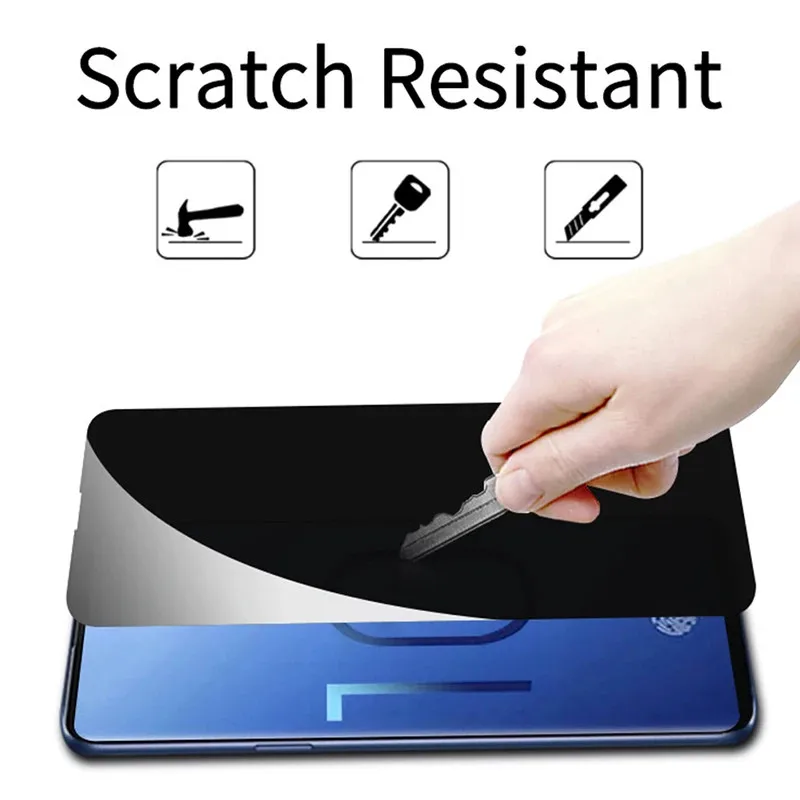2 Pezzi Pellicola Protettiva in Vetro Temperato Privacy per Samsung Galaxy S23 S24 S25 S26 Plus Ultra - immagine 6