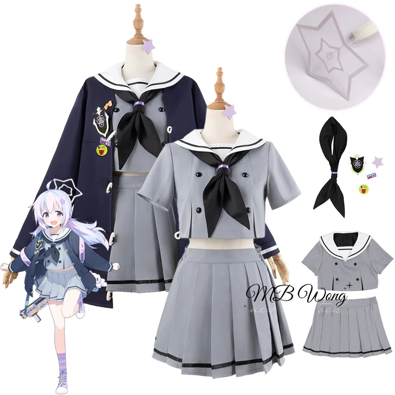 

Game Blue Archive Uzawa Reisa Cosplay Costume Halo Role Play JK School Uniform Halloween Carnival Party Christmas Outfit Prop