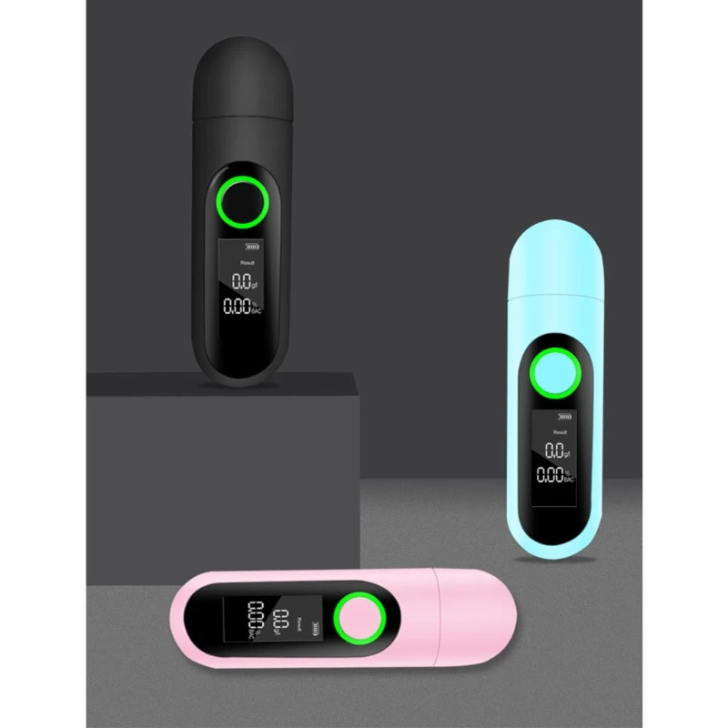 MIni Breathalyzer with Type-C Plug Handheld Digital Alcohol Breath Tester Device Rechargeable Digital Breathalyzer
