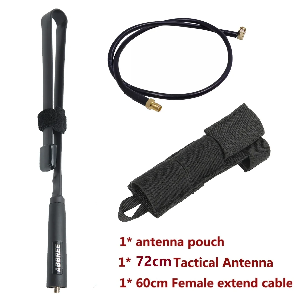 best walkie talkie for long distance Abbree Walkie Talkie cs Tactical Foldable Antenna SMA-Female VHF UHF Dual Band For Baofeng UV-5R UV-82 UV-9R UV-S9 plus walkie talkie 10 km Walkie Talkie