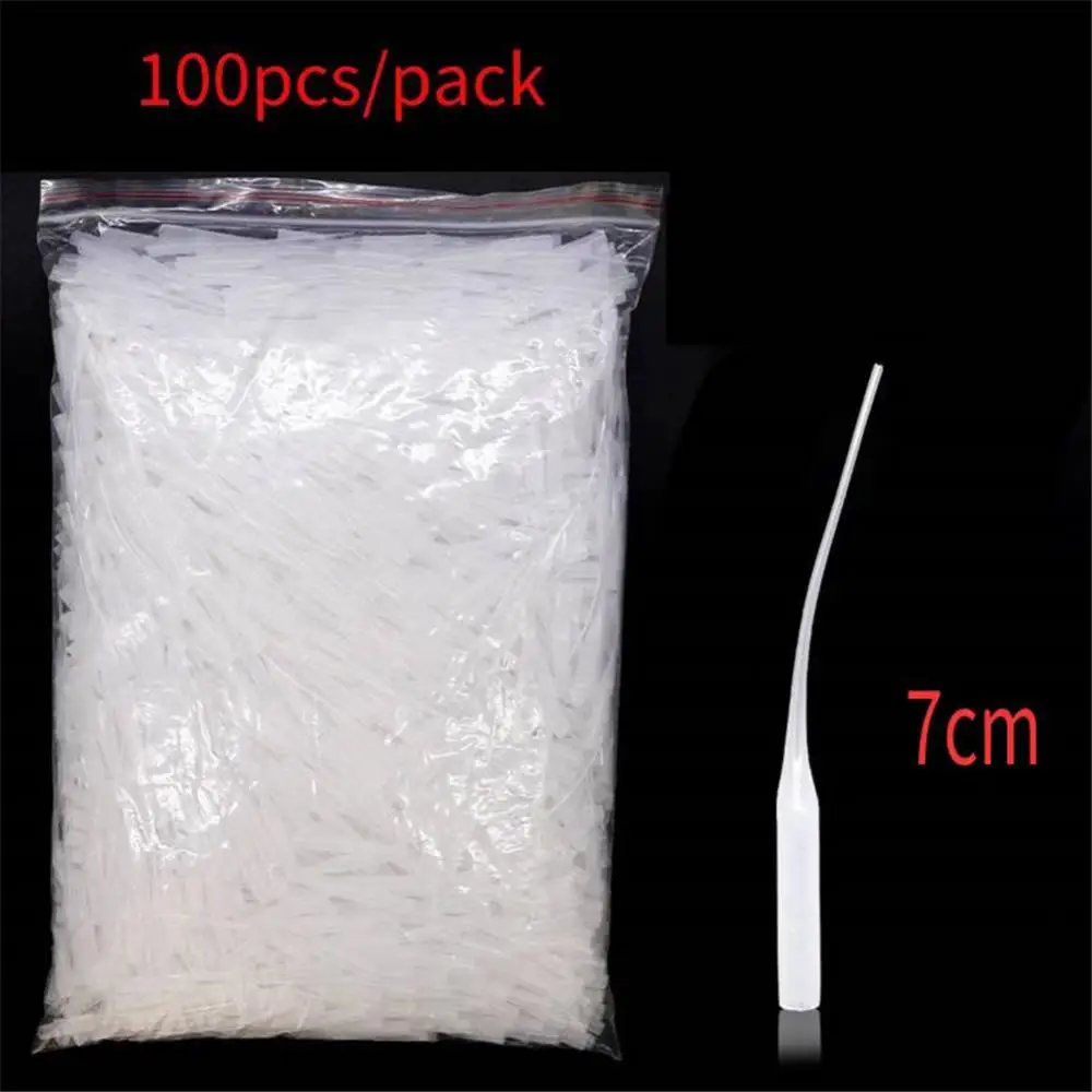 Plastic Glue Tips 100Pcs Instant Super Glue Dropping Tube Nozzle Lengthened Dropping Tube Glue Bottle Cap Catheter Dropper Adhesive Tool