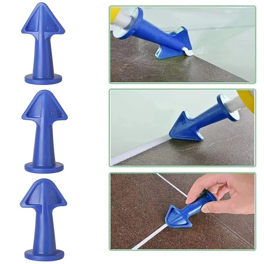 3PCS Silicone Sealant Nozzle Applicators Plastic Caulk Finishing Tools For Kitchen Bathroom Window caulking nozzle applicator caulking gun applicator