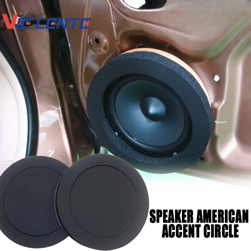 Universal Car Door Speaker Foam Rings 2pcs 6.5 Inch Soundproof Insulation Padding for Bass Improvement and Noise Reduction