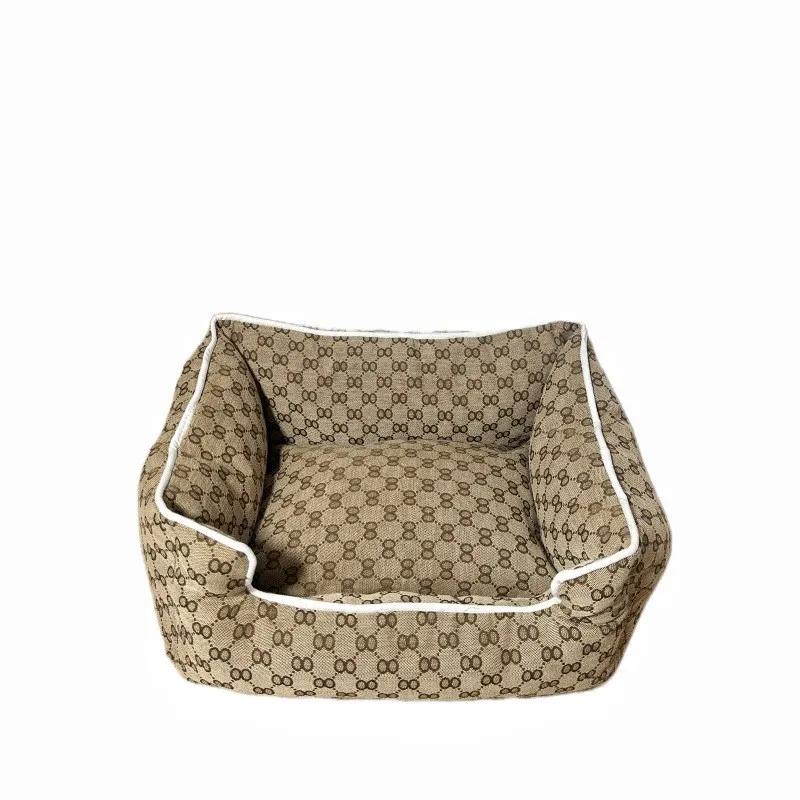 

Dog kennel Schnauzer fighting large and small dog kennel detachable warm tide brand pet kennel pad dog blanket.