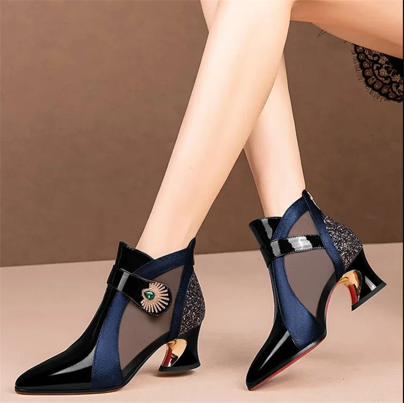 

Cresfimix bottes femmes; Женские милые черные удобные осенние ботинки на шнуровке; Красивые женские зимние ботинки высокого качества на высоком каблуке; a3232