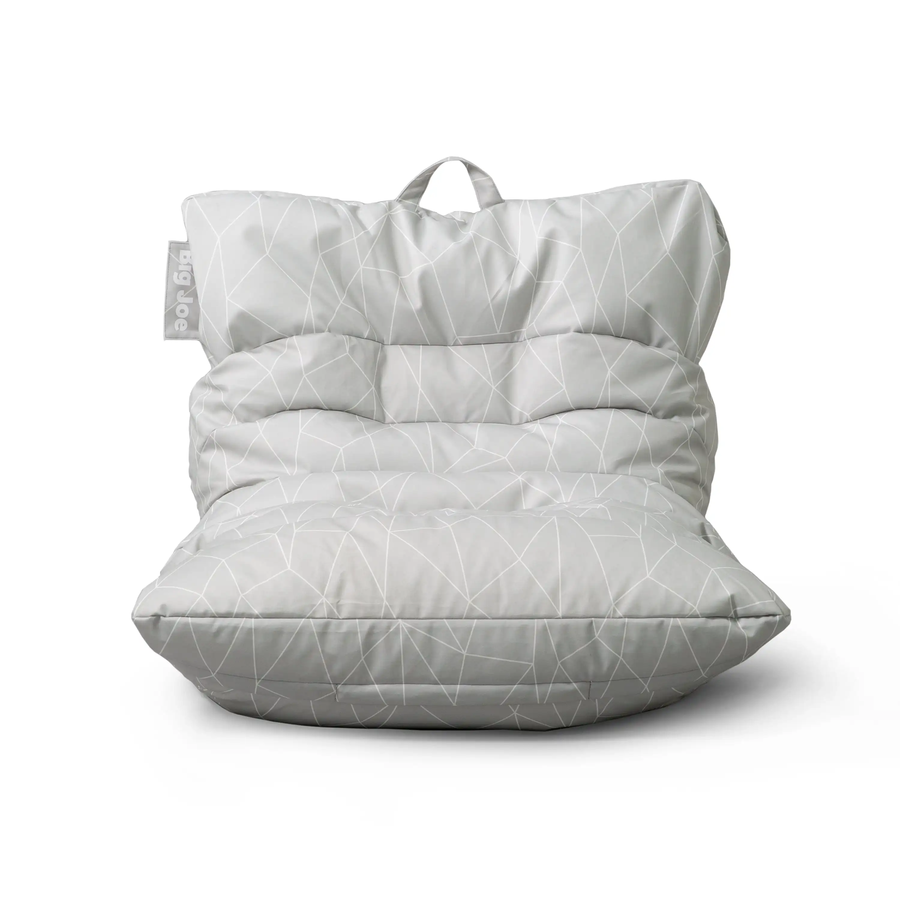 

Gray Brushed Denim Bean Bag Chair Living Room Bedroom Bean Bag Couch Sofa with Soft Polyester Cover, 3 feet