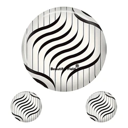 Colorful Geometric Pattern Glass Cabochons for Jewelry Making (8 - 40mm) (33948)