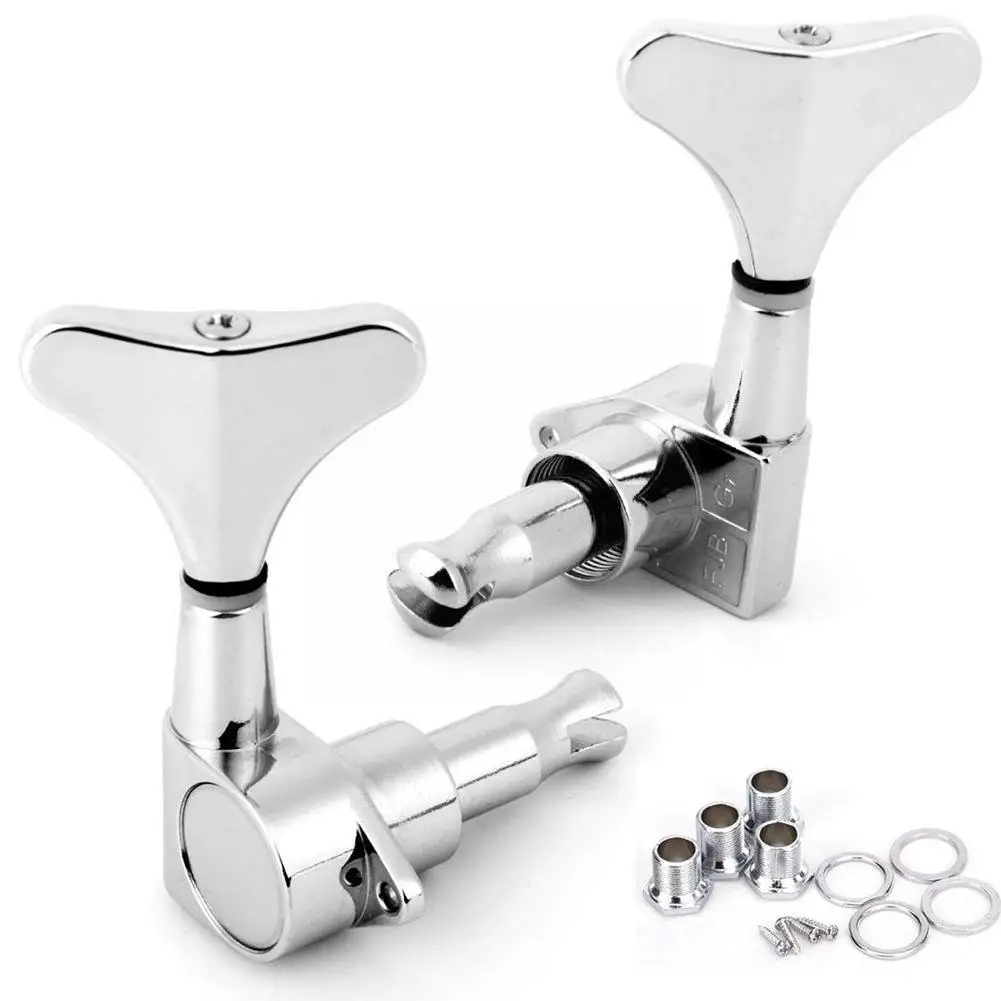 

New Guitar Sealed Tuners Tuning Pegs Machine Heads 2R2L For 4 String Bass Guitar-Bass Tuners N0X6
