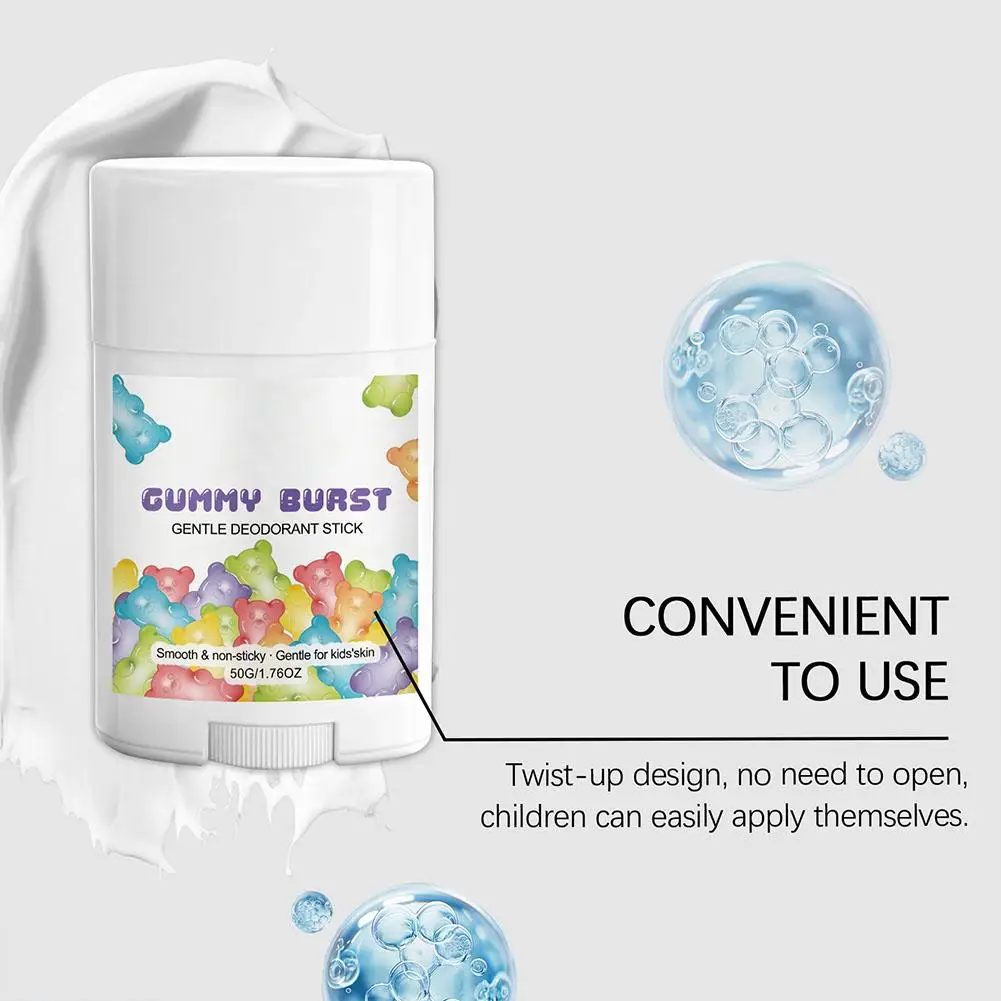 Kids Teens Anti-Perspirant Deodorant Stick Refreshing Aroma Underarm Sweat & Odor Eliminator Long-Lasting Dry Gentle_voghion.com