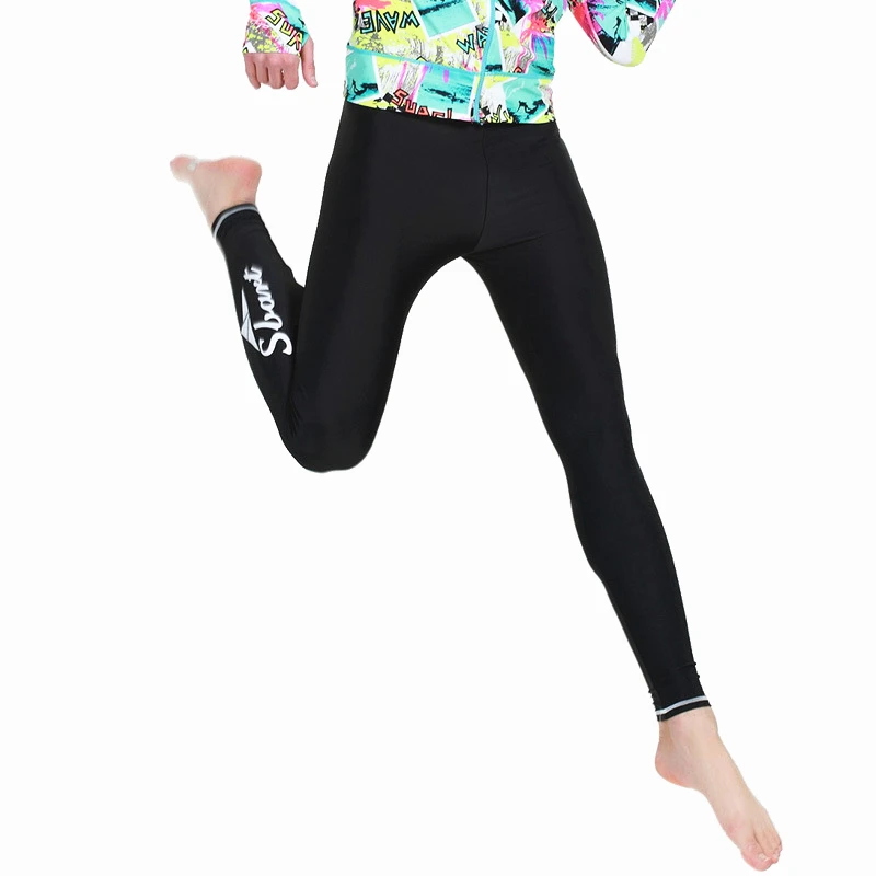 Summer Rash Guard Men's Surfing Bathing Pants Swimming Swimwear Upf50 sunscreen Anti Jellyfish swimsuit Yoga Sport Trousers