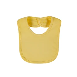 Insular Organic Cotton Baby Bandana Bib and Scarf in Solid Colors (Yellow)