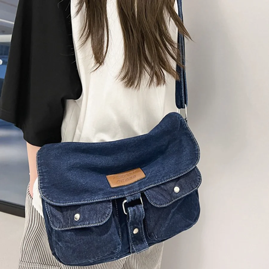 バッグ Denim Messenger Bag Amazon.com: Denim Messenger Bag Large Hobo Crossbody Bag Casual
