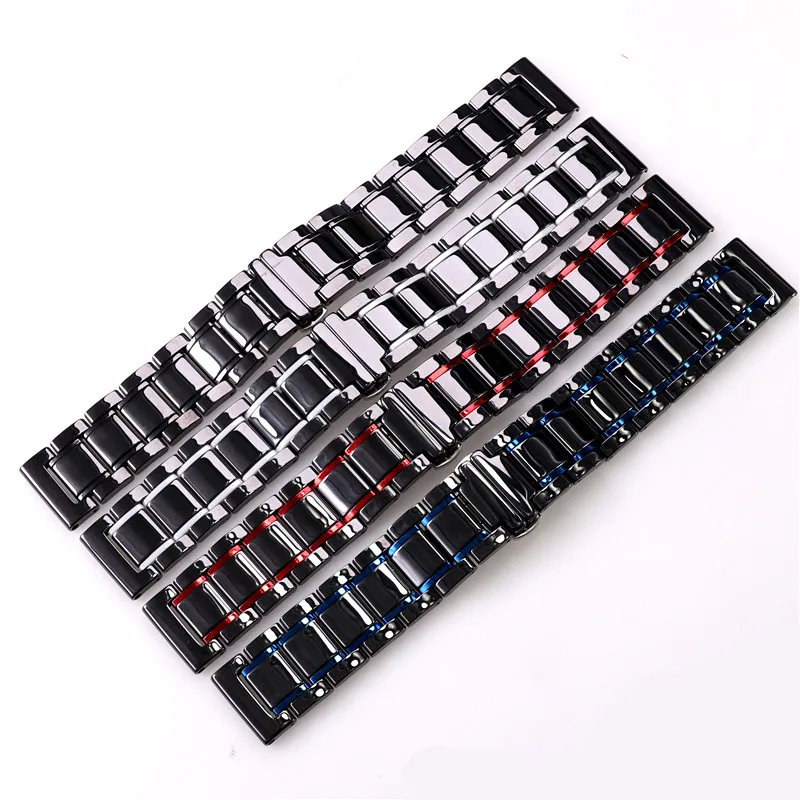 Ceramic Metal strap For Samsung watch 6/5/4/3 Active 2 Huawei GT2/Amazfit GTR Sport Bracelet Wristwatch For Watch 22mm 20mm band