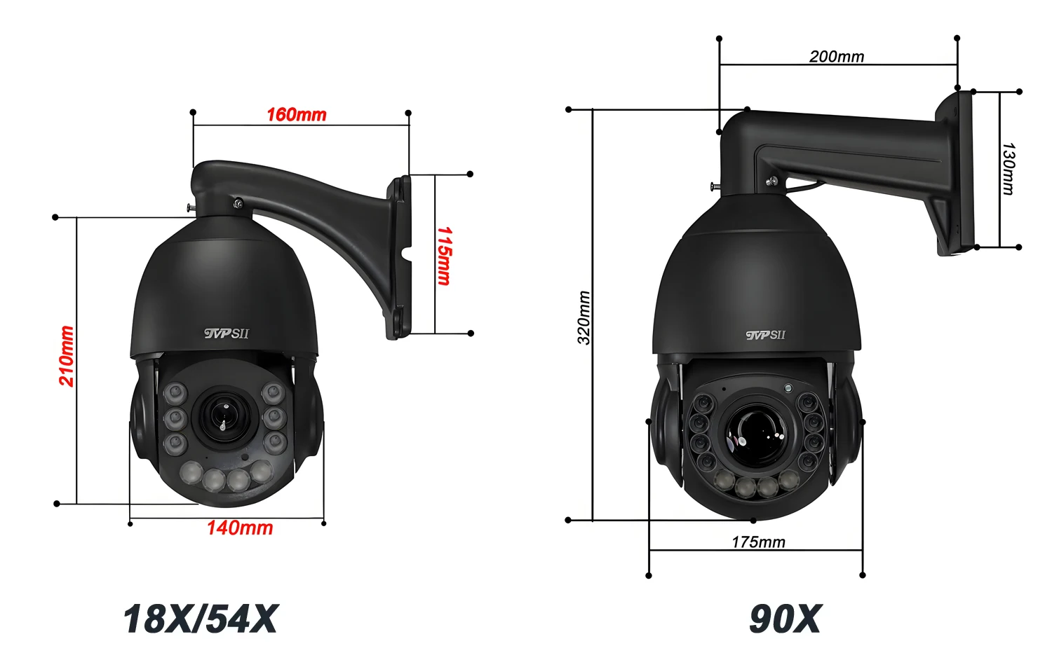 Laser Infrared Metal Auto Tracking Cruise 30fps 8MP 4K 90X Optical Zoom 360° Audio POE PTZ Speed Dome Surveillance IP Camera 2