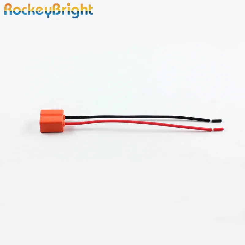 H7 Ceramic LED Bulb Socket 2pcs Holder H7 Headlight Ceramic Plug Adapter Extension Copper Cable Bulb Connector headlight holder