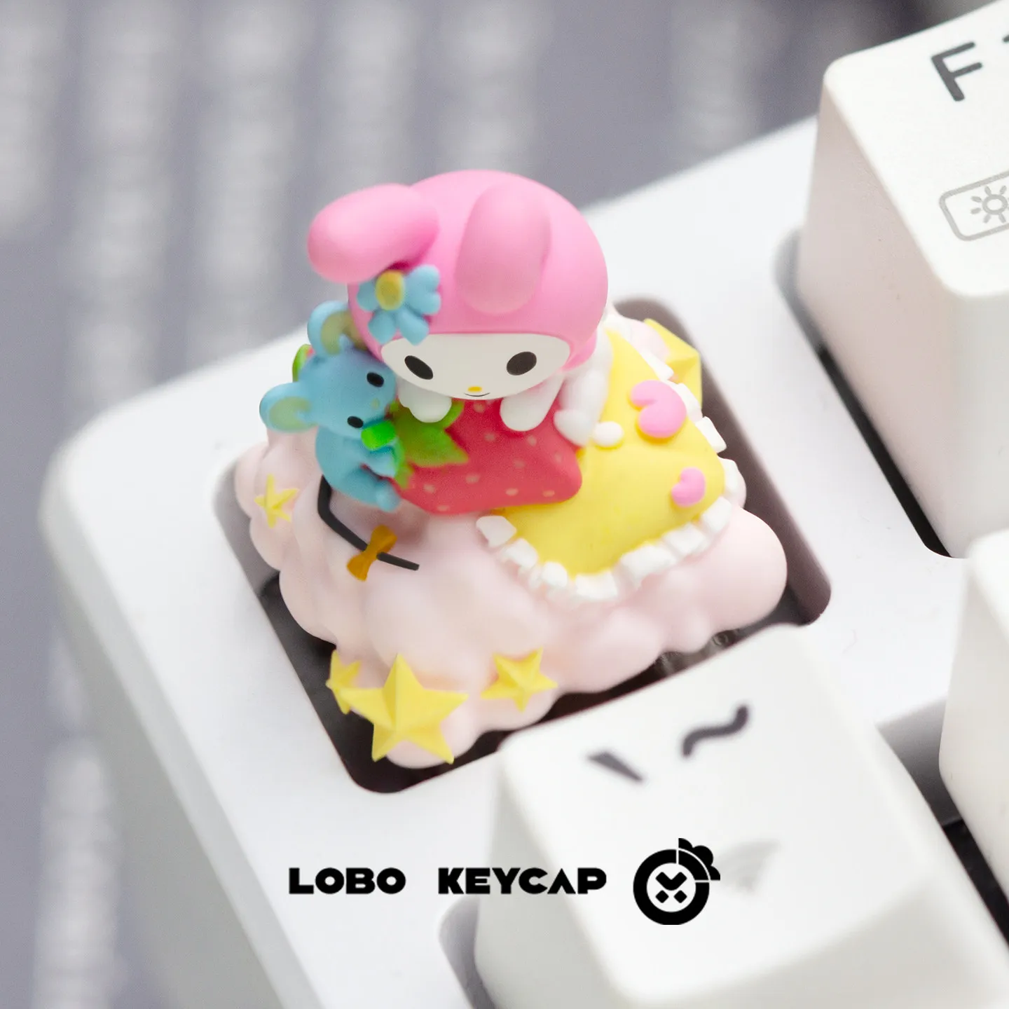 Sanrio 시리즈 귀여운 맞춤형 키캡 단일 창의적 기계식 키보드 캡 수지 맞춤형 ESC 선물