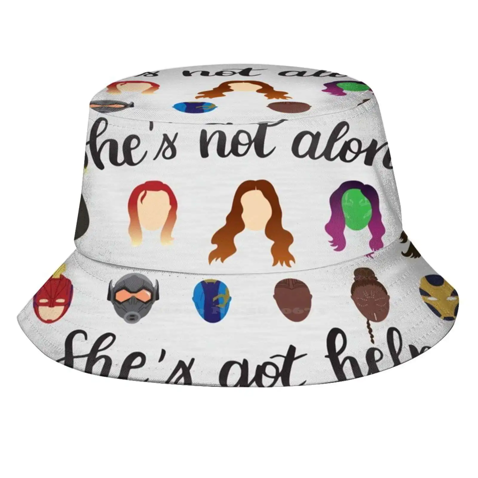 Sh'S Got Help Fishing Hunting Climbing Cap Cappelli Da Pescatore Femminista Illustrator Women Feminism Supereroi Motivational Brie