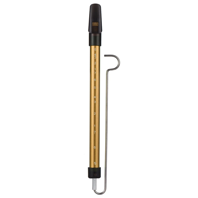 NALFI-Metal Slide Whistle Scale Sliding Flute With Steel Sliding Rod Musical Instrument Toy For Children Flute