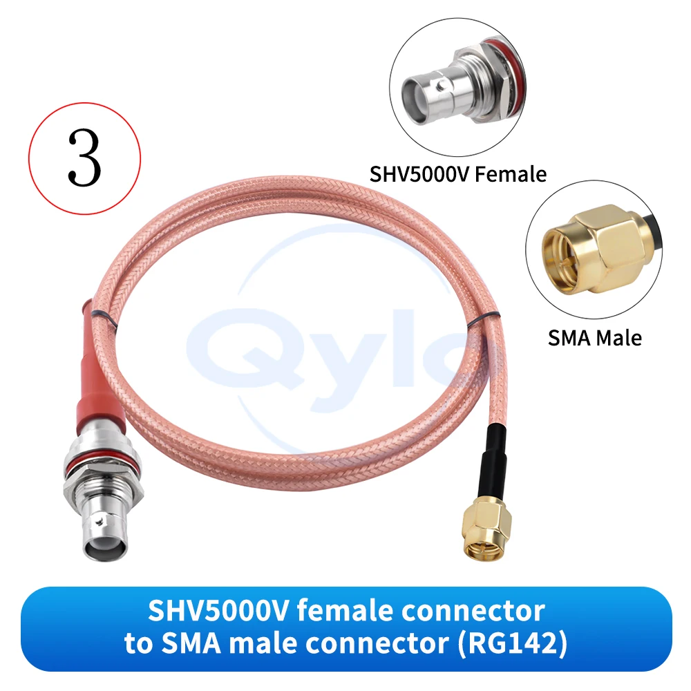 5000V Hochspannungs-BNC-Verbindungskabel BNC/SHV auf SMA Stecker/Buchse Koaxial-Testkabel SHV5000V auf SMA (1 Stück) – Detail 4