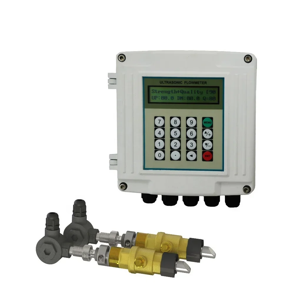 RS485 Modbus Analog Chilled Water Ultrasonic Flowmeter Ultra Pure Liquids Ultrasonic Flowmeter Price