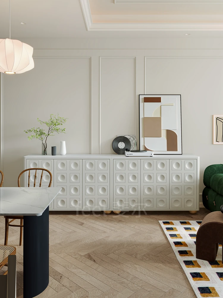 

White solid wood locker