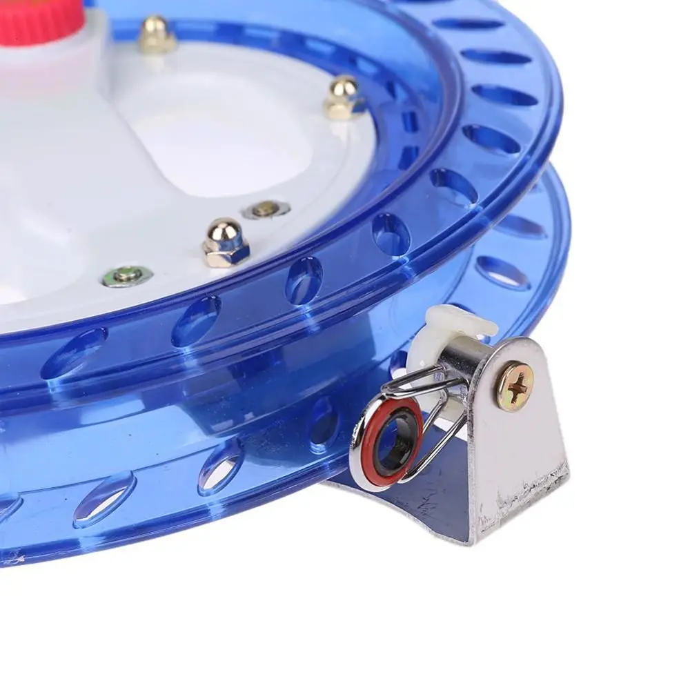 Kite Reel Winder Fire Wheel String Flying Handle Tool String Line Outdoor Round Blue For Fying Kites 200M kite reel winder