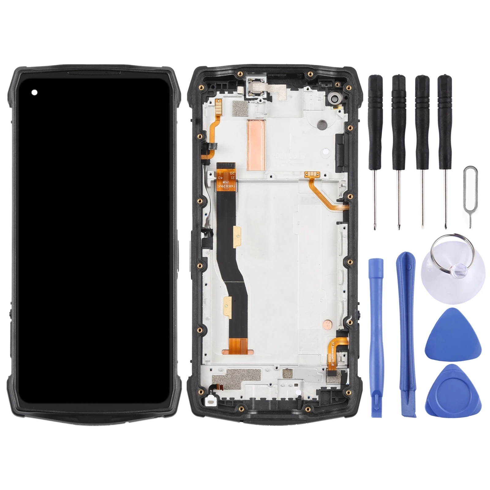

Origina LCD Screen For Ulefone Power Armor 13 Digitizer Full Assembly with Frame