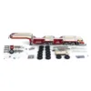1/14 Scale RC 3 Axles Metal Trailer Extendible Trailers with LED Lights for Remote Control Tractor Truck Car DIY Models TH24281 2