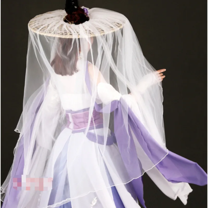 Antique Cosplay Hat Ancient Costume Hanfu Cos Hats Photo Fence Cover Veil Swordswomen Hat Head Umbrella cosplay hat